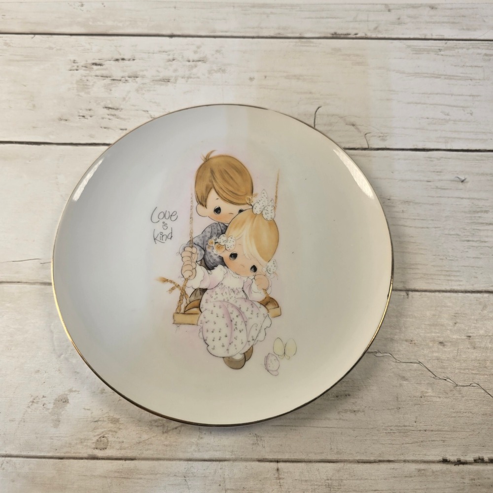 Vintage 1978 Precious Moments Love is Kind Porcelain Plate Enesco Jonathan David